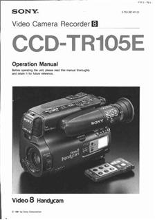 Blaupunkt CCR 810 manual. Camera Instructions.